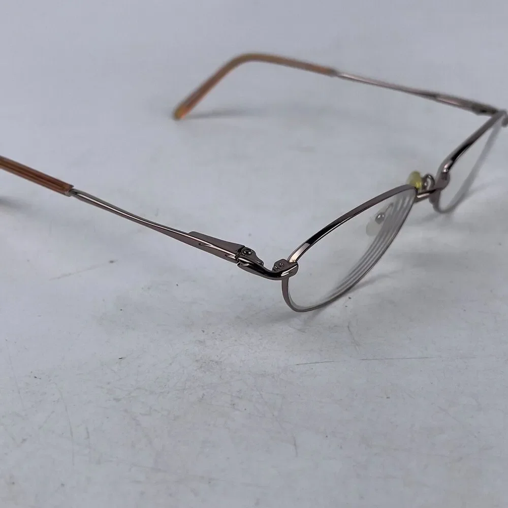 LIZ‎ CLAIBORNE L201 UU3 Eyeglasses Frame Womens Brown Metal Full Rim 51-18-135